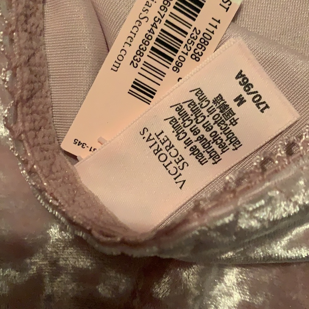Velvet Lace Bodysuit in Mauve Pink - Picture 5 of 7